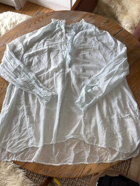 CP SHADES light weight lt mint 70 cotton/30 silk dress? XL